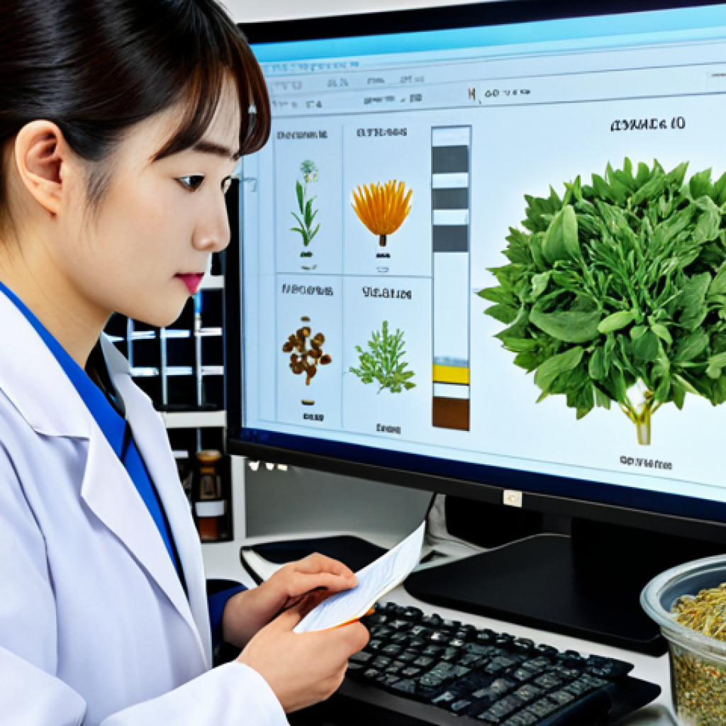 **

"A dedicated Korean medicine researcher in a professional lab coat, meticulously analyzing data on a computer screen, surrounded by traditional herbal medicine ingredients, fully clothed, appropriate attire, safe for work, perfect anatomy, natural proportions, professional, high quality, focused on data analysis, modest setting."

**