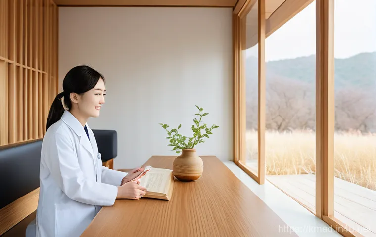 한의사와 한방 미용 치료 - **Image Prompt 1: Personalized Hanbang Consultation**
    A serene and inviting Hanbang clinic recep...