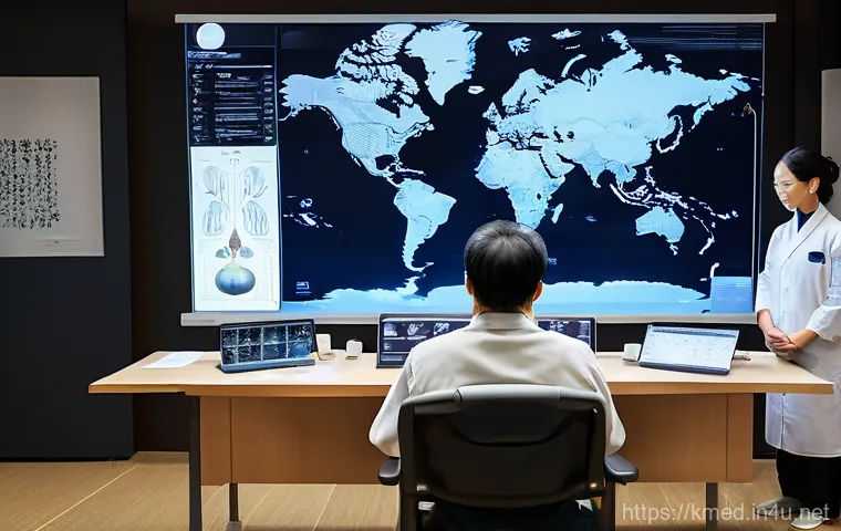 한의학 관련 세미나 후기 - A vibrant and energetic scene at a Hanbang academic seminar. A diverse group of young, passionate Ha...