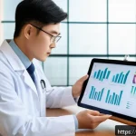 Home 22 한의사 경력 개발 성공 사례 - A modern traditional Korean medicine clinic interior blending advanced digital diagnostic devices wi...