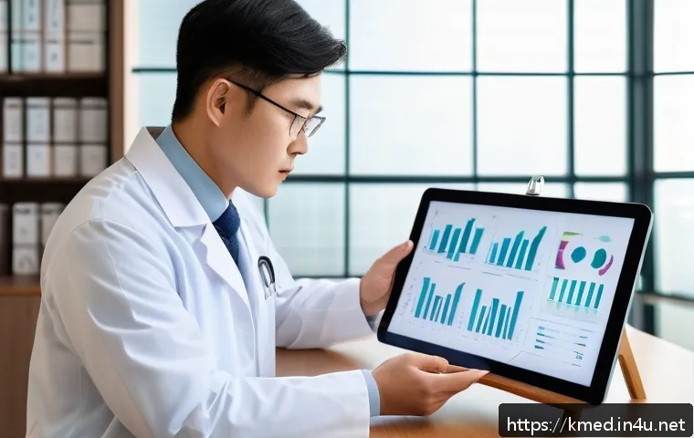 한의사 경력 개발 성공 사례 - A modern traditional Korean medicine clinic interior blending advanced digital diagnostic devices wi...