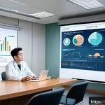 Home 20 한의사와 학술 컨퍼런스 준비 - A professional conference room setting with a confident East Asian male traditional medicine doctor ...