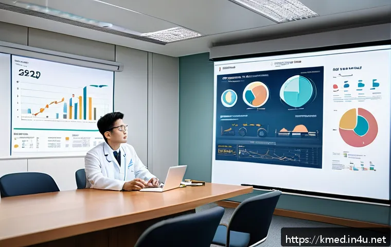 한의사와 학술 컨퍼런스 준비 - A professional conference room setting with a confident East Asian male traditional medicine doctor ...